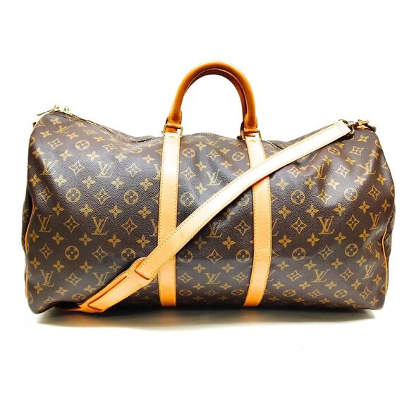 Louis Vuitton Monogram Keepall Bandouliere 55 Boston Bag - Picture 1 of 9